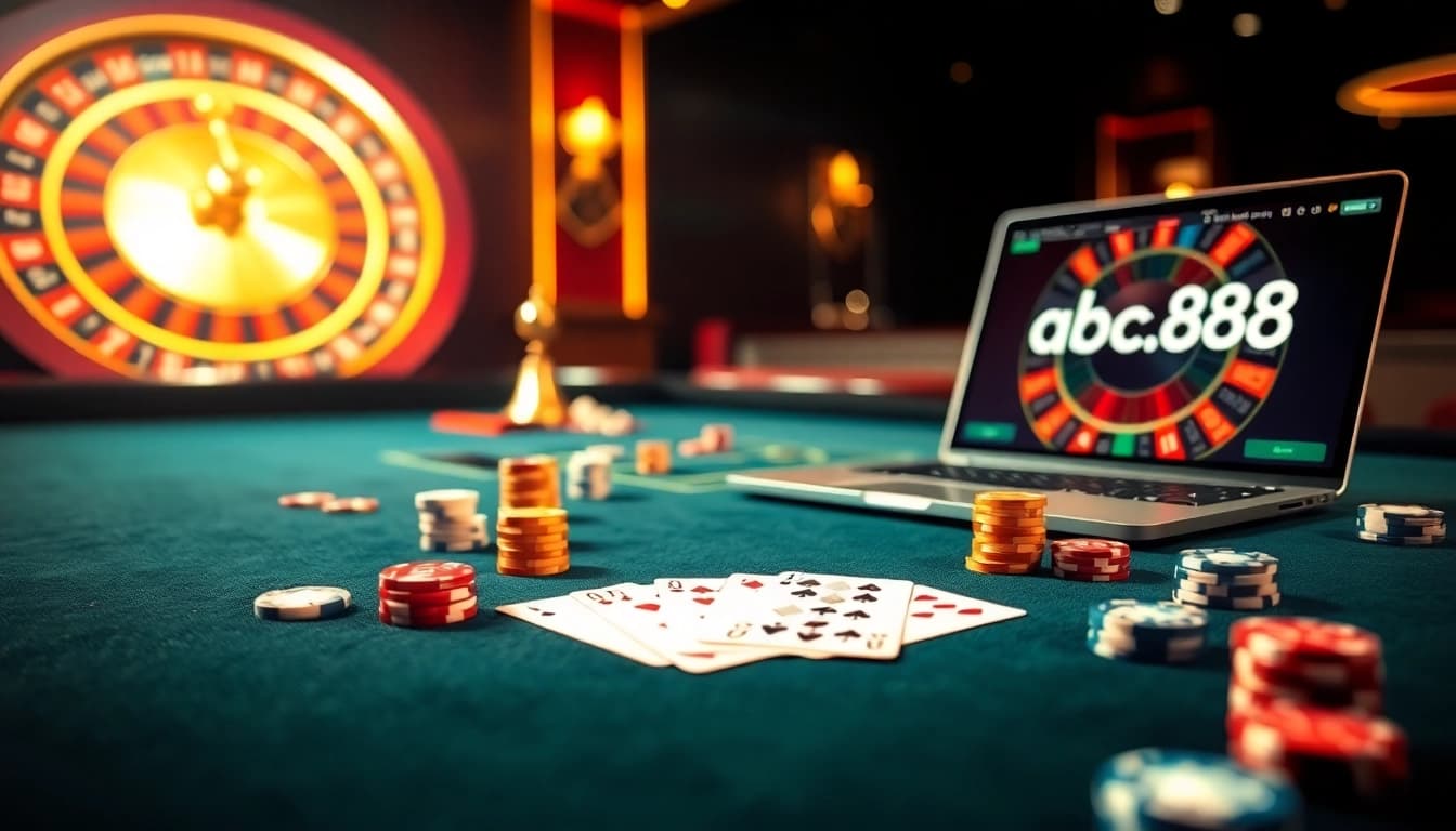 Experience the excitement of online gambling at abc88.app with thrilling casino visuals.