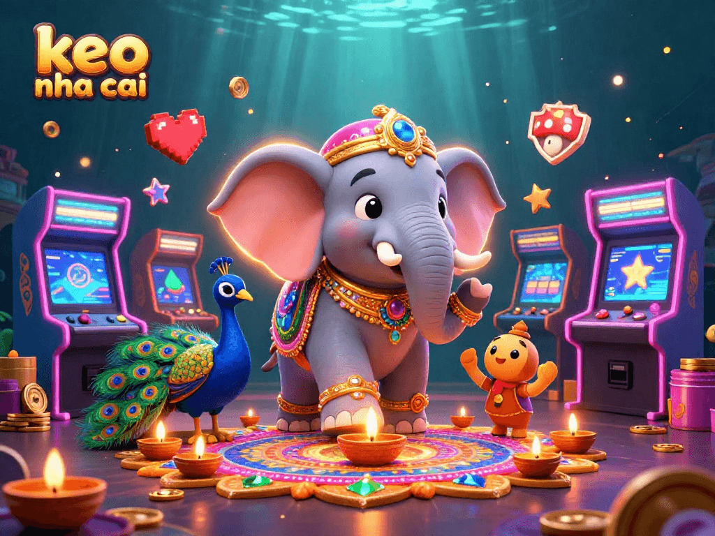 Play keo nha cai with vibrant casino-themed 3D elements showcasing energy and excitement.