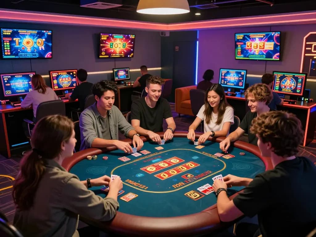 Players enjoying the excitement of 娛樂城 games in a vibrant online gaming environment
