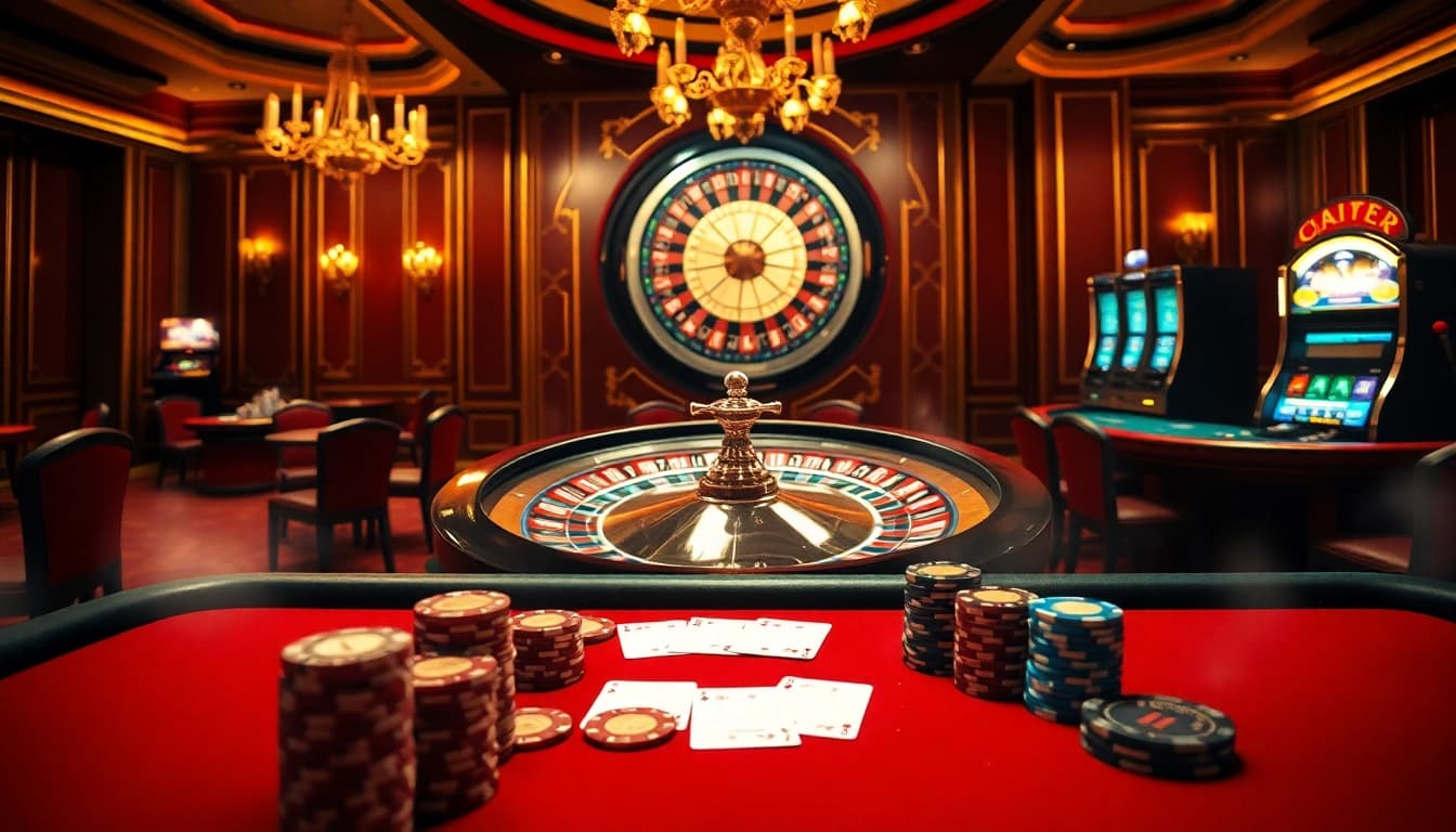 Enjoying thrilling gameplay with Truyên ma themes in a vibrant casino atmosphere.