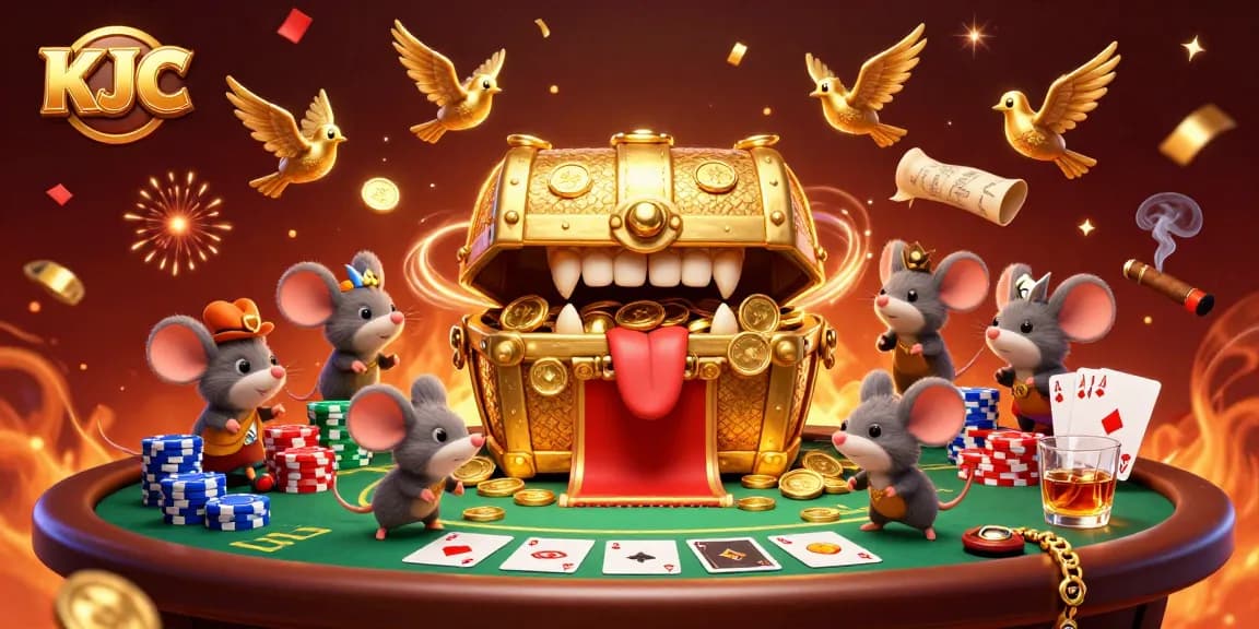 Engage with KJC's vibrant casino experience featuring thrilling poker moments and dynamic characters.