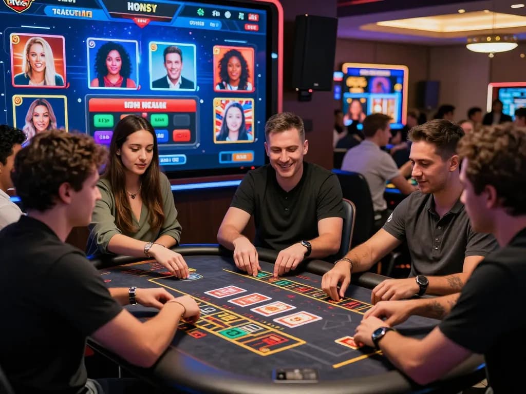 Players enjoying various games at the rik vip online casino platform, showcasing the excitement and community of gaming.