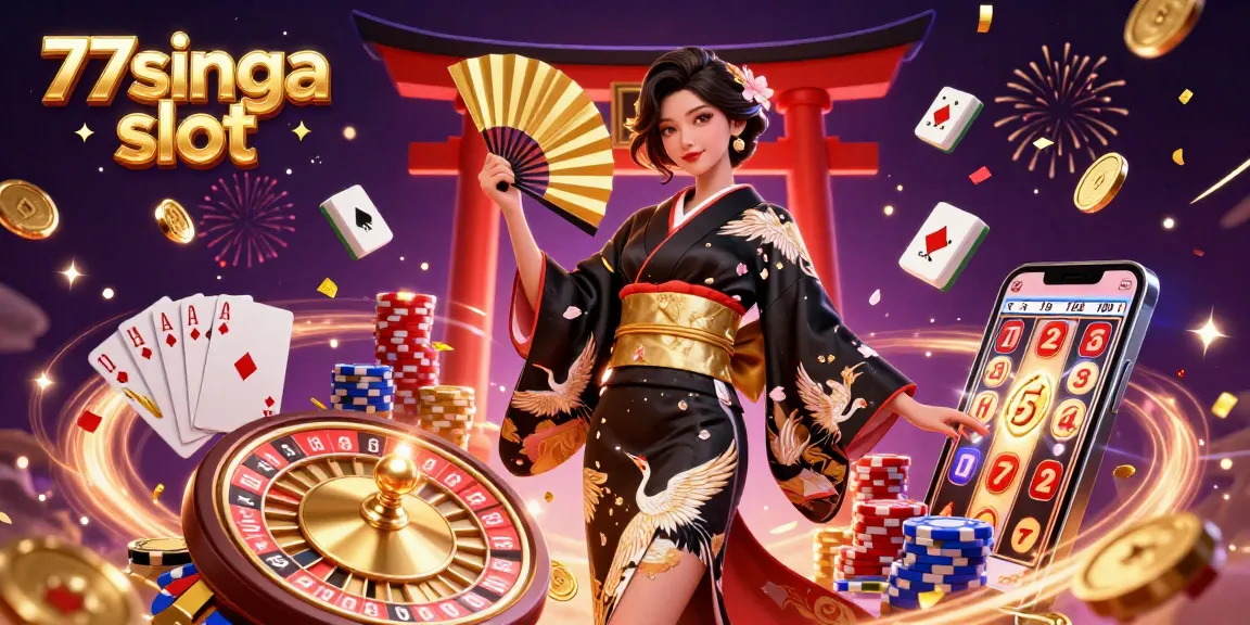 Terlibat dalam pengalaman slot 77singa yang memikat dengan visual dinamis koin emas, kartu royal flush, dan lainnya.