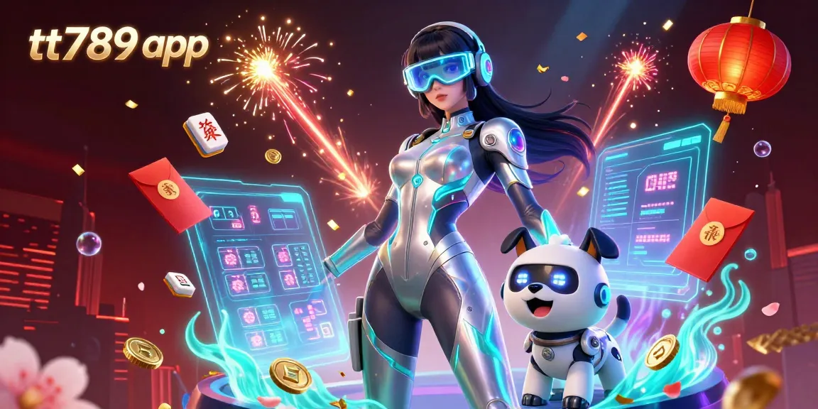 Rasakan keseruan bermain dengan pemandangan 3D yang cerah dari aplikasi tt789 yang menampilkan kasino bertema futuristik.