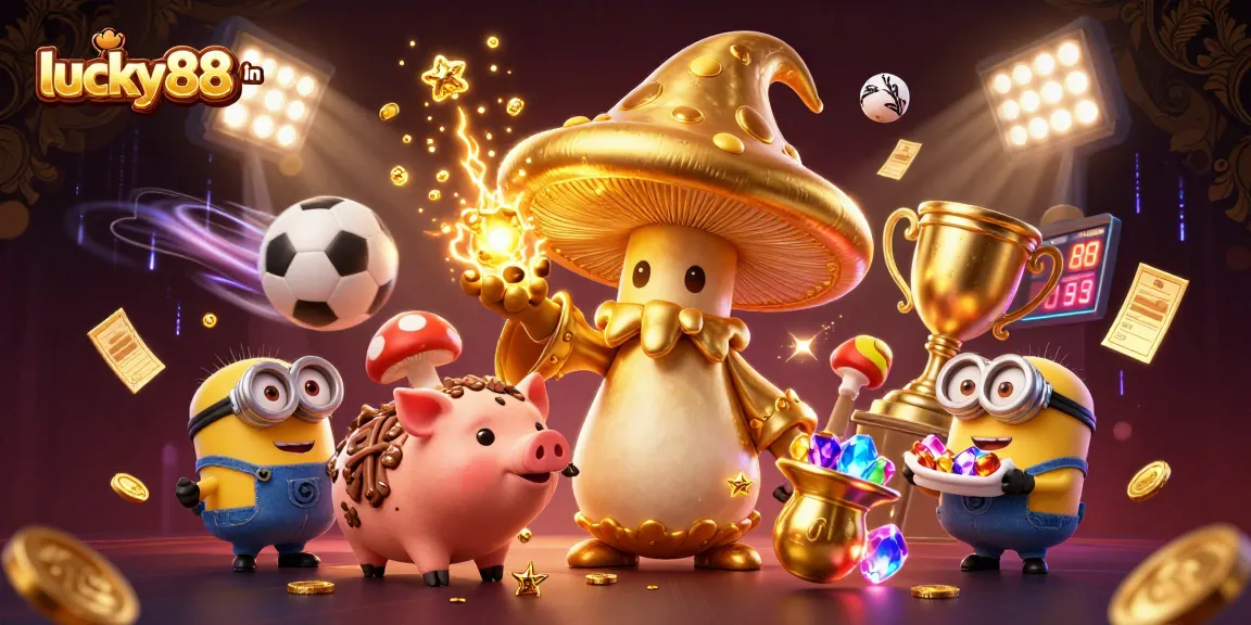 Experience winning thrills with lucky88 in as golden magic brings treasure to life in a vibrant casino scene.