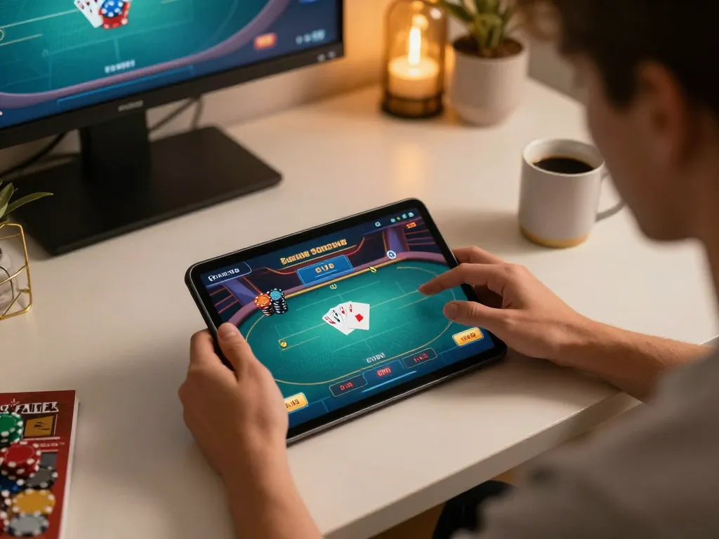 Engaging in strategic gameplay with đăng ký 5699 at an online poker table setup.