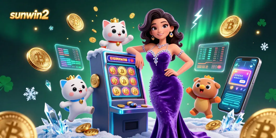 Experience thrilling jackpots with sunwin2 through a vibrant 3D casino scene filled with dynamic game elements.