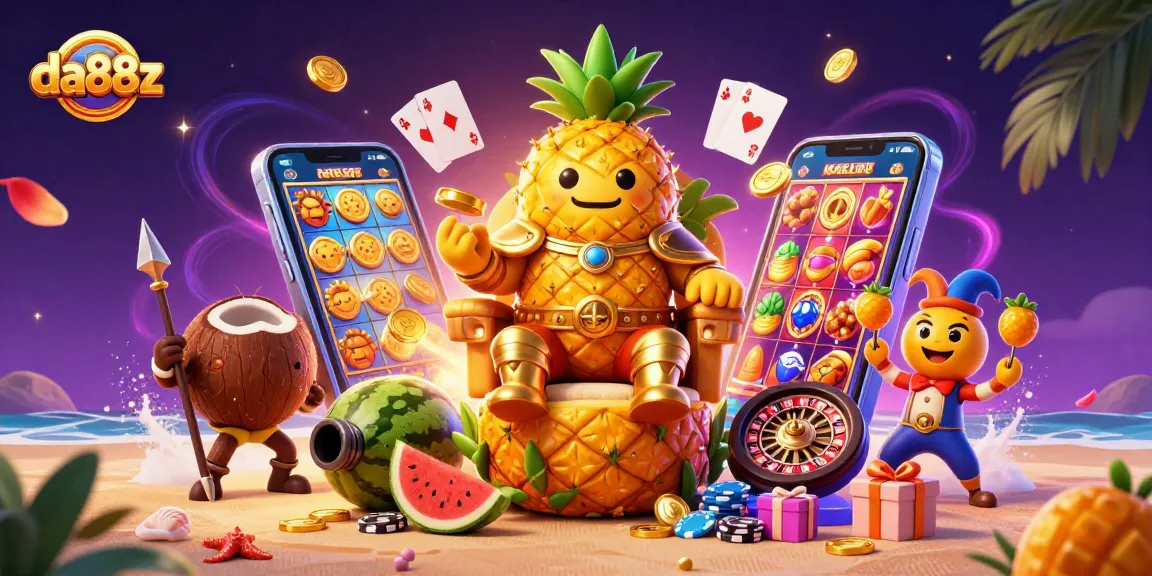 Play exciting slot games at da88z featuring vibrant characters and treasures amidst roaring wins.