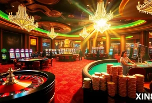 Exciting action at Nhà Cái XIN88 casino with vibrant games and players enjoying the thrill of gambling.