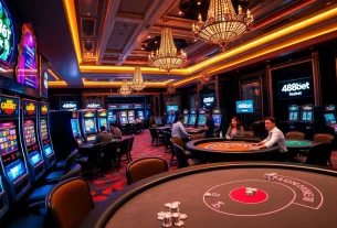 Experimenta la emoción de los juegos de casino de 488bet con tragamonedas vibrantes y jugadores participativos.