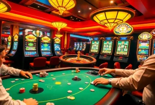 Vive la emoción de 789g con jugadores de blackjack en un casino de lujo.