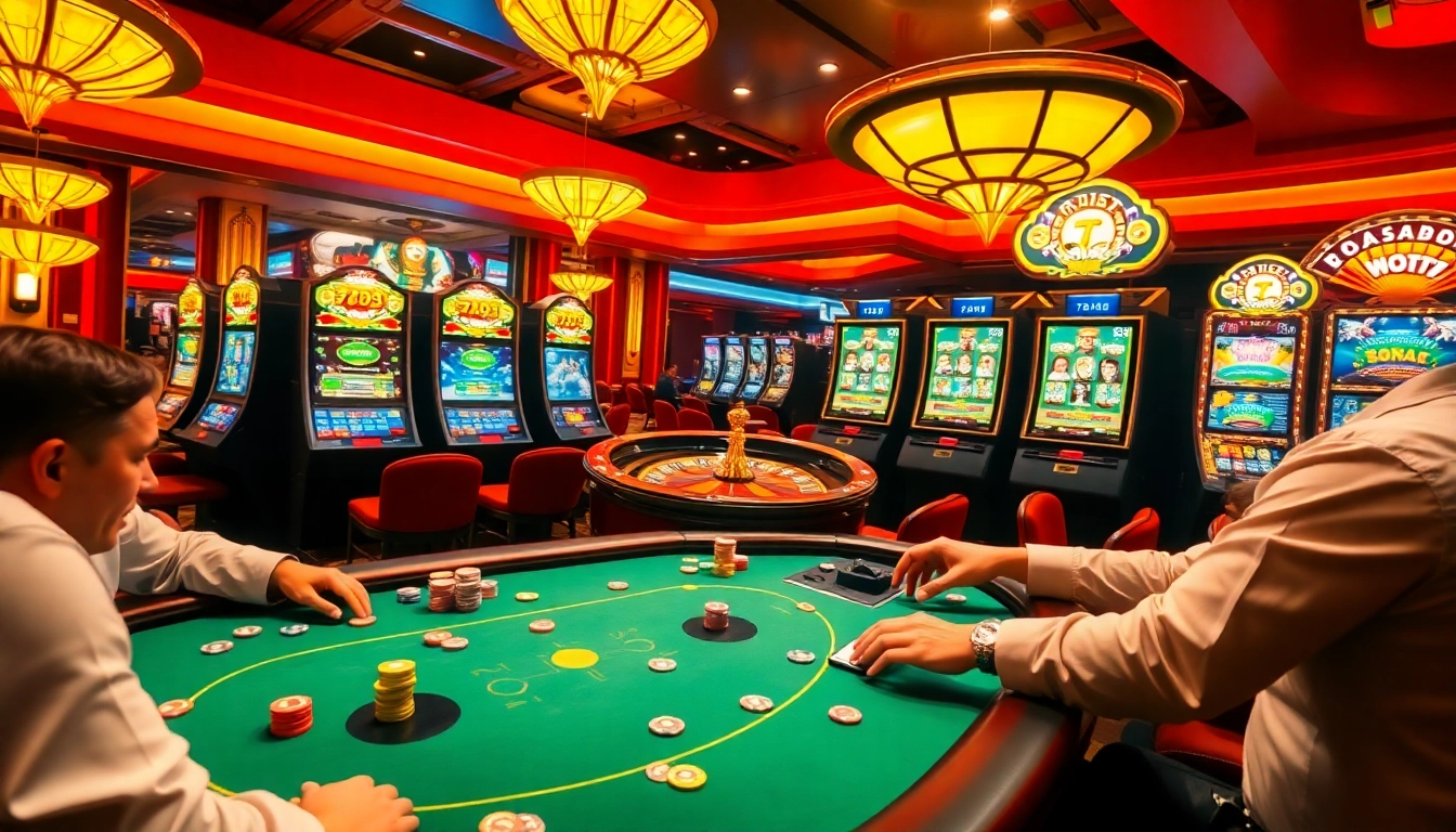 Vive la emoción de 789g con jugadores de blackjack en un casino de lujo.