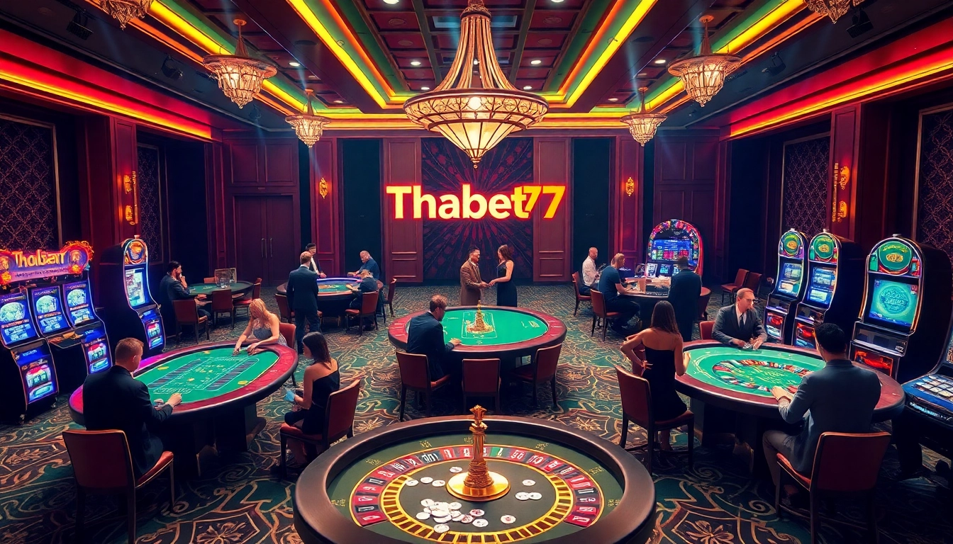 Experience the excitement of gaming at Thabet77 with luxury casino tables and thrilling gameplay.