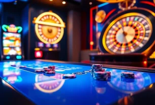 Experience the exciting U888 online casino with vibrant graphics and dynamic gaming action.