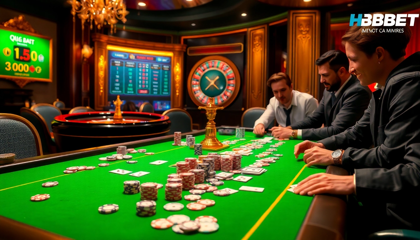 Experience the thrill of betting at NHÀ CÁI HBBET with vibrant tables, exciting games, and engaging players.