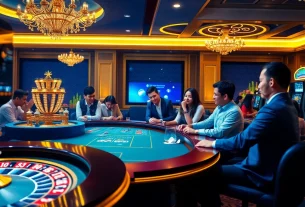 Players enjoying an immersive gaming experience at https://mm88.observer/ with vibrant casino elements.