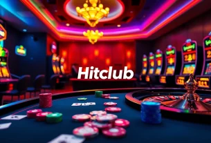 Hitclub offers an exciting casino experience with vibrant poker tables and immersive gaming.