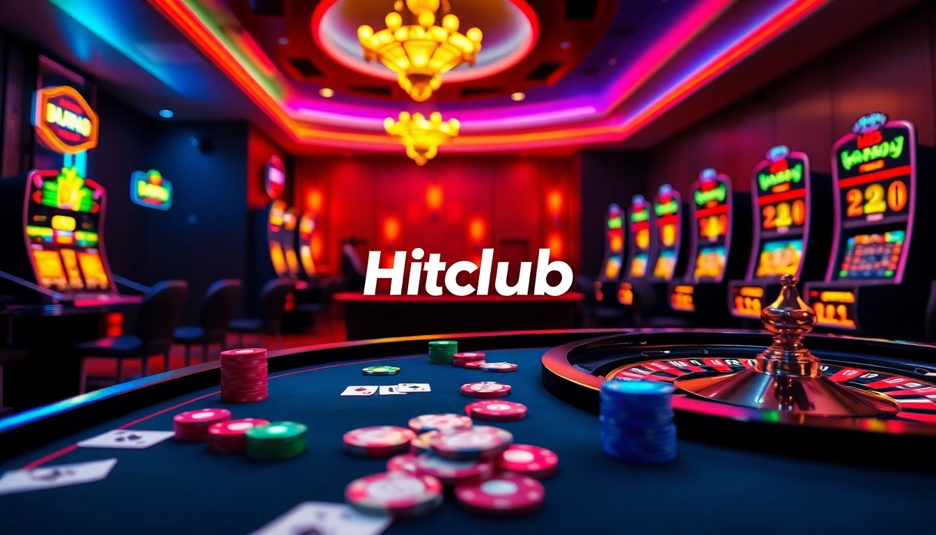 Hitclub offers an exciting casino experience with vibrant poker tables and immersive gaming.
