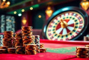 Enjoy a thrilling gambling experience at king888.dev with vibrant casino visuals and exciting gaming elements.