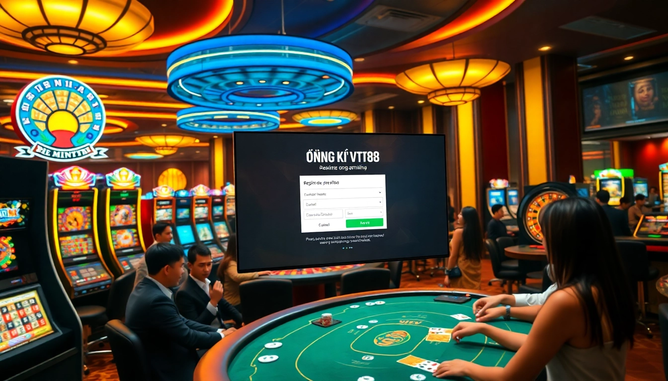Experience ĐĂNG KÝ VT88 registration process with engaging casino games and luxury.