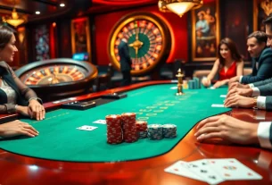 Engaging poker scene at nhà cái 789bet highlighting strategic gameplay and excitement.