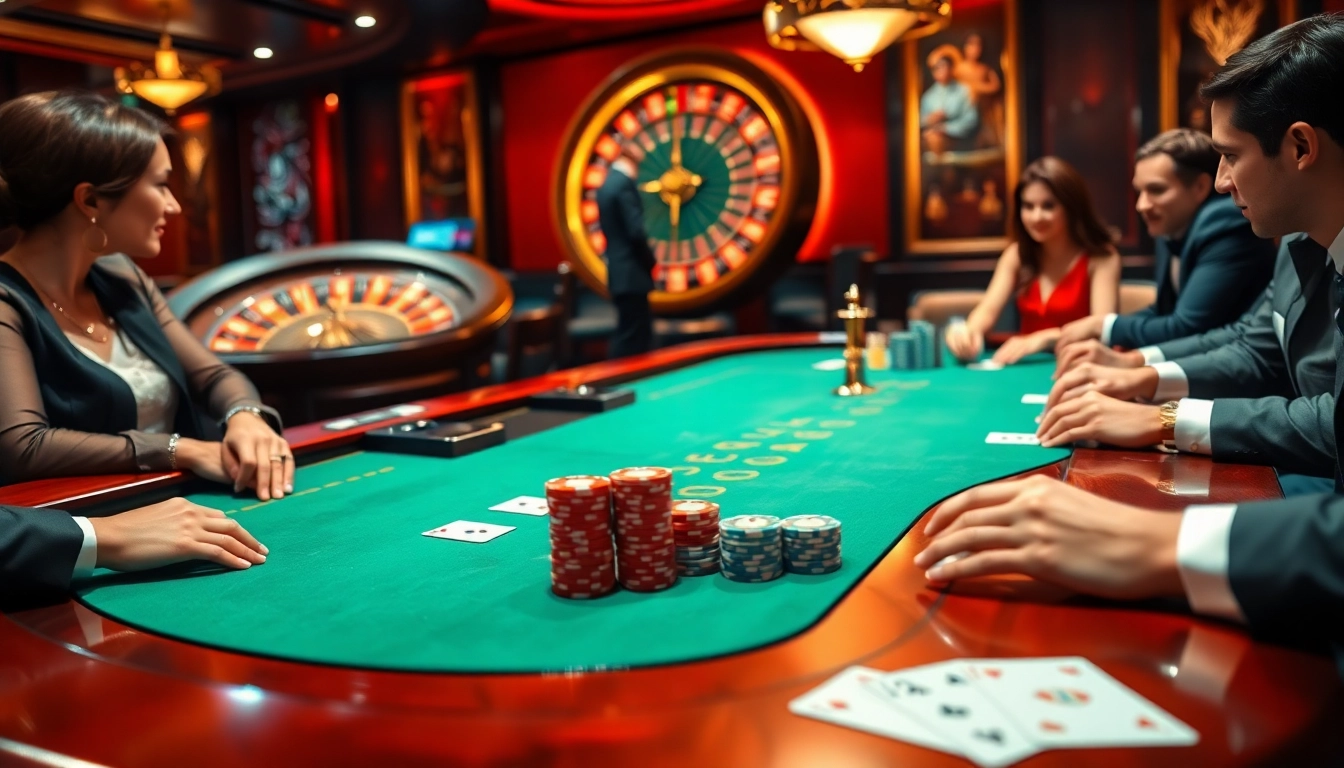 Engaging poker scene at nhà cái 789bet highlighting strategic gameplay and excitement.