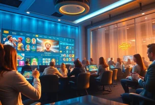 Dynamic gaming scene at https://qq88.education/ with sports betting and casino excitement.