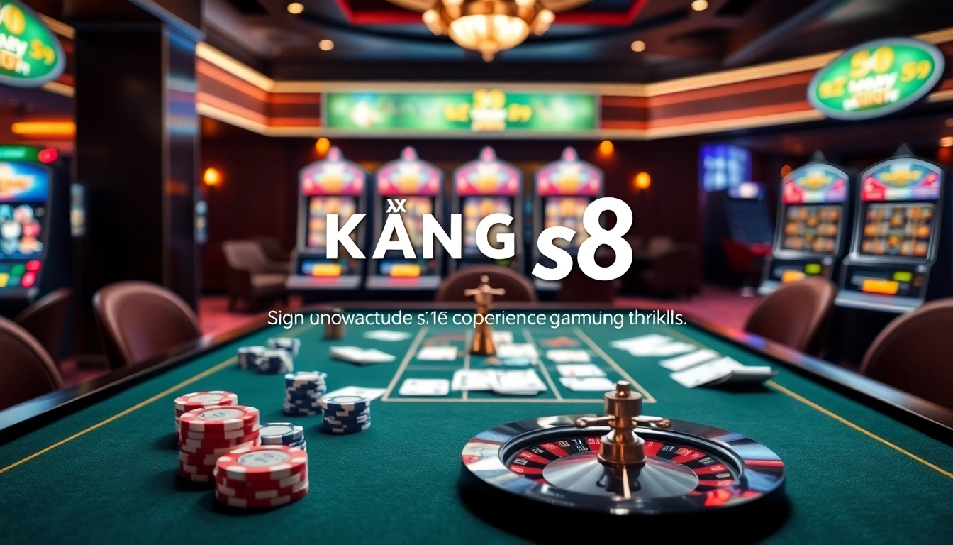 Exciting gambling action with casino elements showcasing đăng Ký s8 promotions and bonuses.