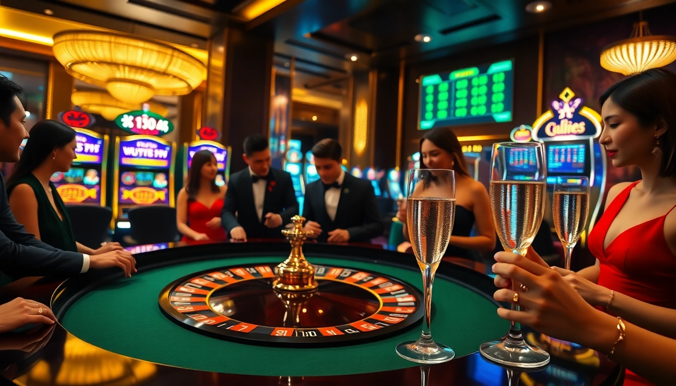 Kết quả xổ số displayed on a luxurious casino roulette table, enhancing excitement and elegance.