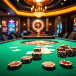 Experience the excitement of https://king88hz.vip/ with vibrant poker tables and spinning roulette wheels in a luxurious casino setting.