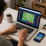 Experience the excitement of tỷ lệ kèo nhà cái 5 with live online betting setup at home.