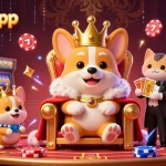 Terlibat dengan suasana aplikasi 789bni yang cerah menampilkan corgi kerajaan dan permainan kasino untuk pengalaman yang menarik.