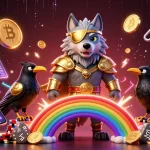 Engage with exciting gameplay at Qs888, showcasing a vibrant Norse-themed digital casino scene with colorful casino elements.